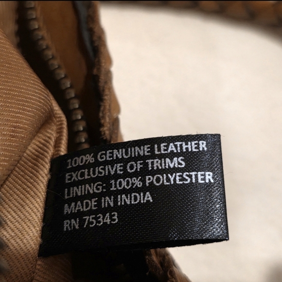 Aspen Woven Shoulder Bag Leather Basket Weave Handbag Women’s Brown Cognac *EUC* - Picture 13 of 13